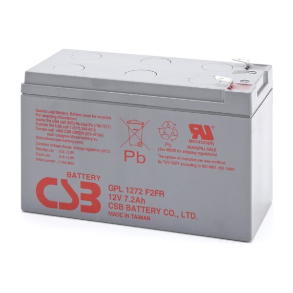 Аккумулятор CSB GPL 1272 (12В | 7.2Ач)