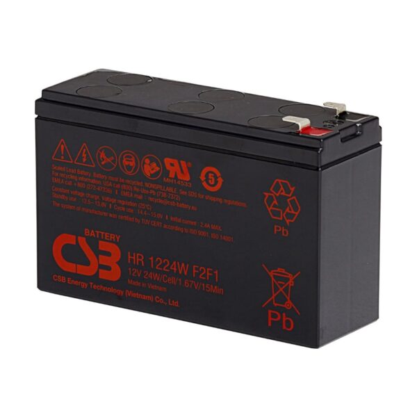 Аккумулятор CSB HR1224W (12В | 24Вт/Эл)