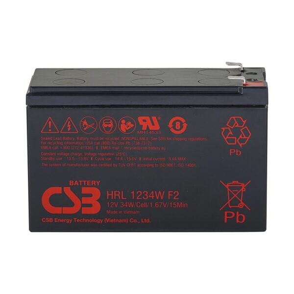 Аккумулятор CSB HRL 1234W (12В | 34Вт/Эл)