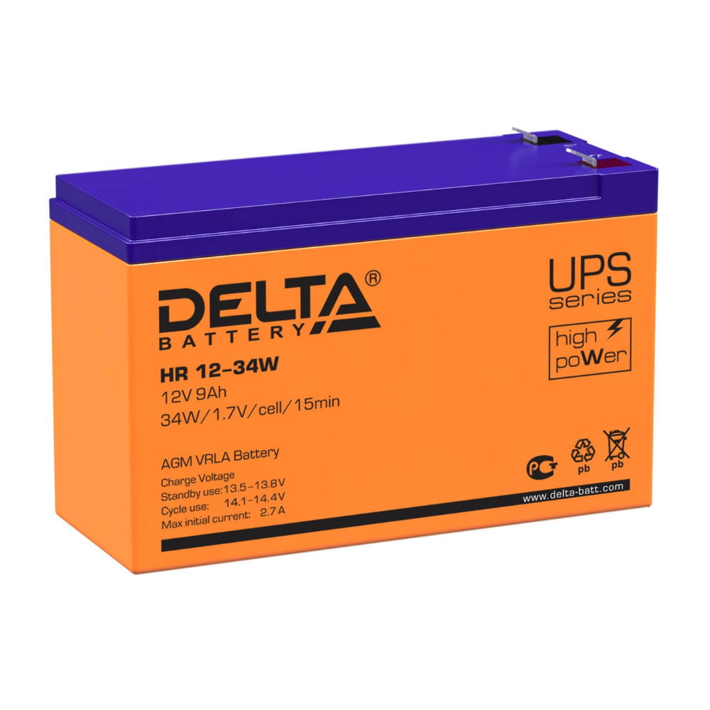 Аккумулятор Delta HR 12-34 W Аккумулятор Delta HR 12-34 W