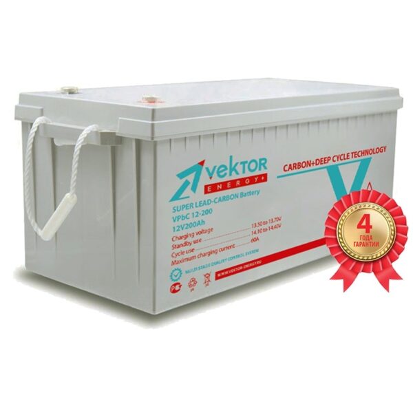 Карбоновый аккумулятор Vektor VPbC 12-200