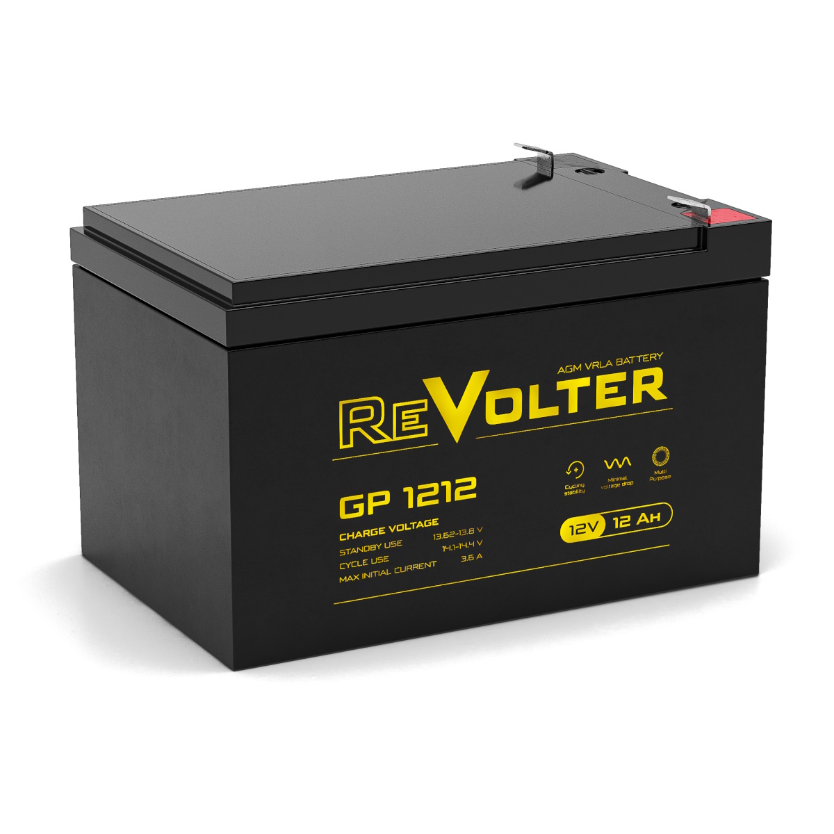 Аккумулятор ReVolter GP 1212 (12В | 12Ач) Аккумулятор ReVolter GP 1212 (12В | 12Ач)