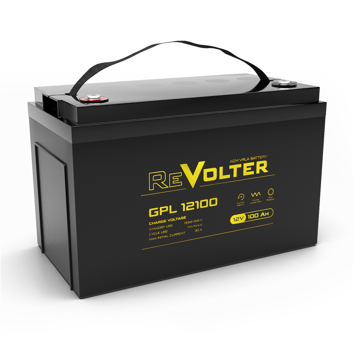 Аккумулятор ReVolter GPL 12100 (12В | 100Ач) Аккумулятор ReVolter GPL 12100 (12В | 100Ач)