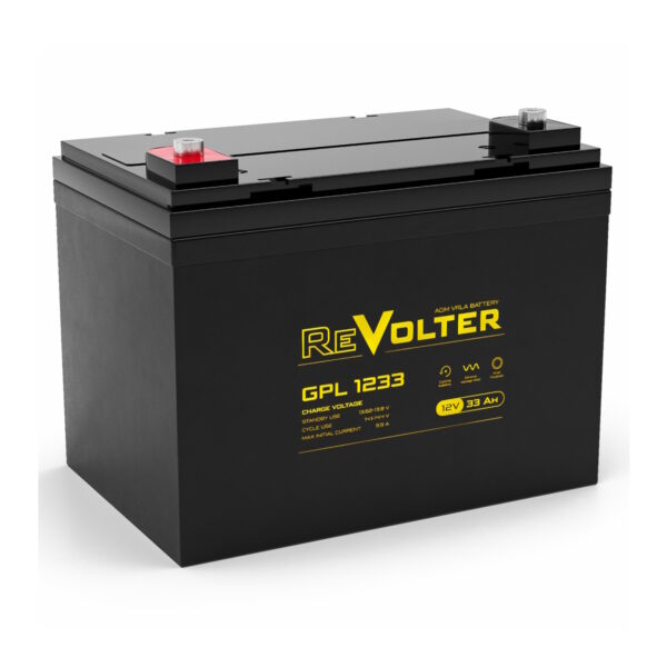 Аккумулятор ReVolter GPL 1233 (12В | 33Ач)