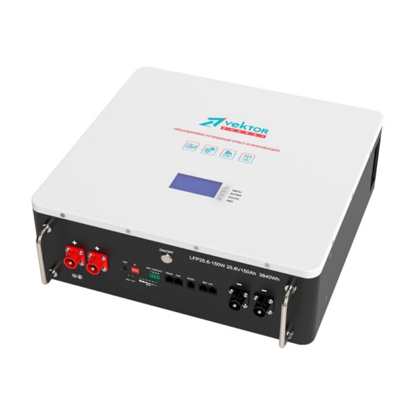 Литиевый аккумулятор Vektor LFP 25.6-150W Smart BMS 150A (25.6В | 150Ач)